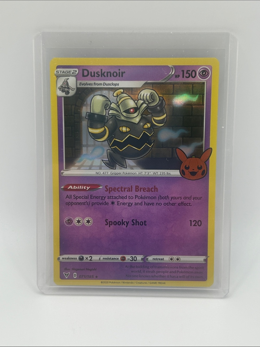 Dusknoir Pokémon Card - 2020 Trick or Trade 071/185 🎃